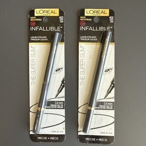 Lo x 2 L'Oreal Infallible The Super Slim Liquid Eyeliner #402 Grey – 0.034 oz